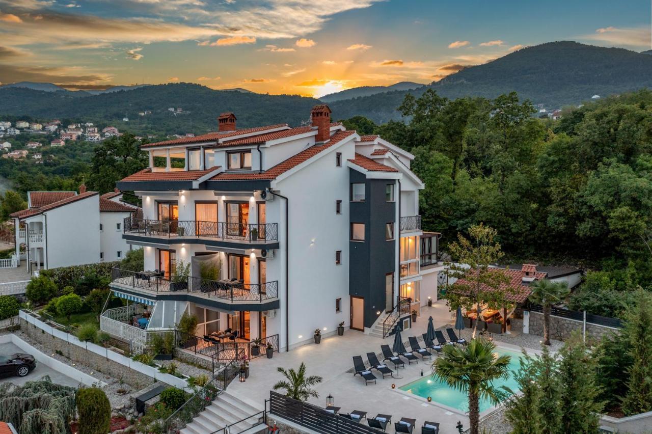 Villa Adriatic, Apartment Enio With Swimming Pool, Panoramic Sew View, Free Parking Ičići Dış mekan fotoğraf