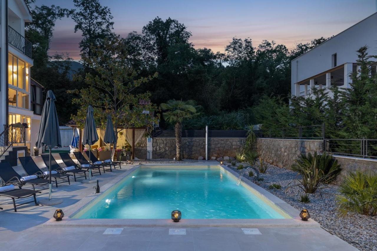 Villa Adriatic, Apartment Enio With Swimming Pool, Panoramic Sew View, Free Parking Ičići Dış mekan fotoğraf