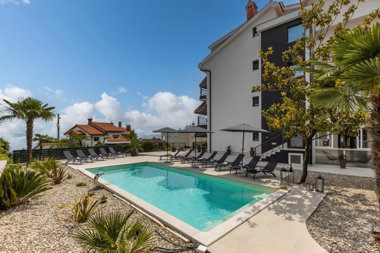 Villa Adriatic, Apartment Enio With Swimming Pool, Panoramic Sew View, Free Parking Ičići Dış mekan fotoğraf