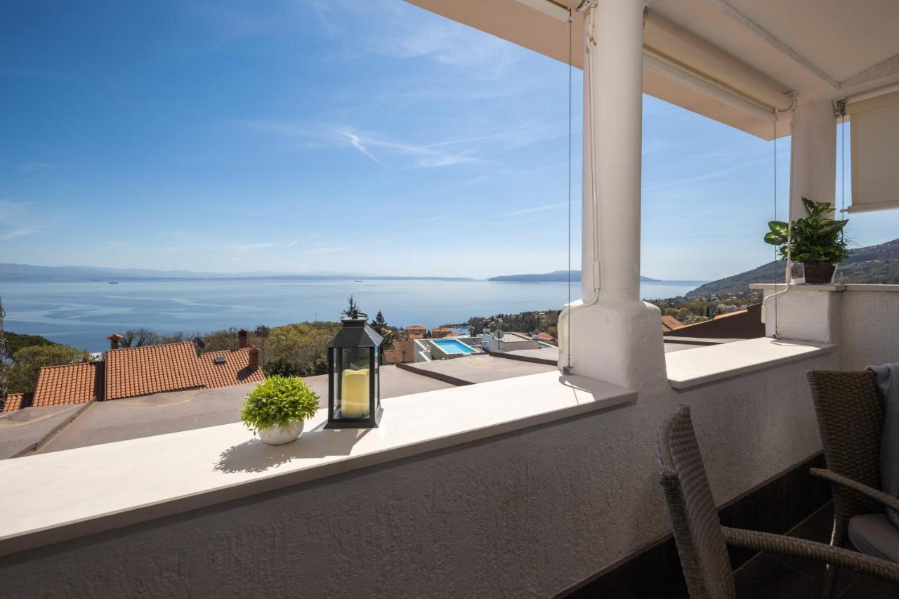 Villa Adriatic, Apartment Enio With Swimming Pool, Panoramic Sew View, Free Parking Ičići Dış mekan fotoğraf