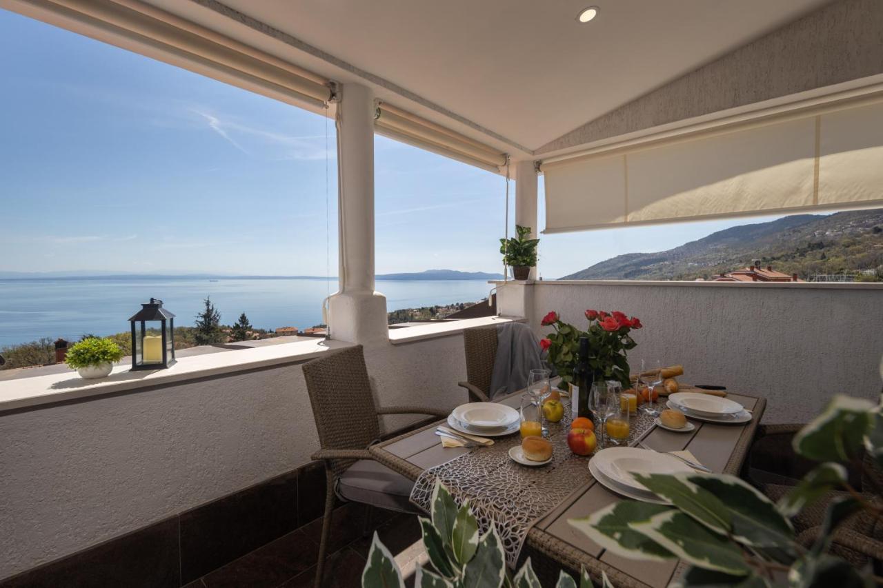 Villa Adriatic, Apartment Enio With Swimming Pool, Panoramic Sew View, Free Parking Ičići Dış mekan fotoğraf